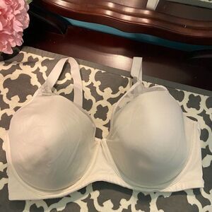 Vanity Fair White Bra 38DD Sheer cover